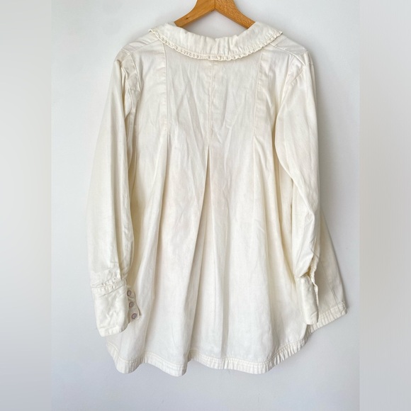 Free People Ivory Button-Down Tunic - Picture 5 of 13